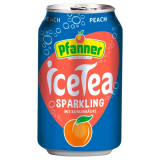 Pfanner iceTea Pfirsich sparkling 24 x 330ml Dosen EINWEG