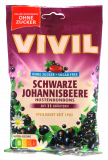 Vivil Hustenbonbons schwarze Johannisbeere ohne Zucker, 15 x 120g Beutel