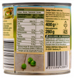 Gut & Günstig Junge Erbsen extra fein, 6 x 280g Dosen