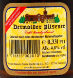 Detmolder Pilsener 4.8% vol., 20 x 330ml Flaschen MEHRWEG