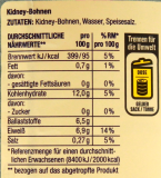 Edeka Herzstücke Kidney-Bohnen, 6 x 530g Dose