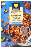 Edeka Herzstücke Knuspermüsli Triple Choc, 3 x 500g Packung
