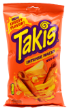 Takis Intense Nacho Non Spicy Corn Snacks with Cheesy Flavour, 18 x 100g Beutel