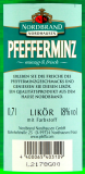 Nordbrand Nordhausen Pfefferminz Likör 18% vol., 6 x 0.7 l Flasche