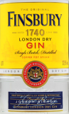 Finsbury London Dry Gin 37.5% vol., 6 x 0.7 l Flasche