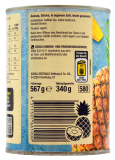 Edeka Herzstücke Ananas Dessertstücke leicht gezuckert, 6 x 340g Dose