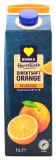 Edeka Herzstücke Orange Direktsaft mit Fruchtfleisch, 8 x 1 l Getränkekarton
