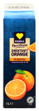 Edeka Herzstücke Orange Direktsaft mit Fruchtfleisch, 8 x 1 l Getränkekarton
