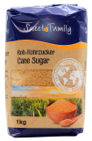Sweet Family Roh-Rohrzucker unraffiniert, 5 x 1 kg Packung