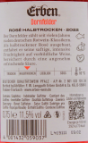 Erben Dornfelder Rosèwein halbtrocken 11.5% vol., 6 x 0.75 l Flasche