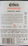 Erben Spätburgunder Rotwein lieblich 10.5% vol., 6 x 0.75 l Flasche