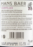 Hans Baer Dornfelder Rotwein feinherb 10.5% vol., 6 x 0.75 l Flasche