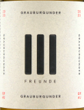 III Freunde Grauburgunder Weißwein trocken 12% vol., 6 x 0.75 l Flasche