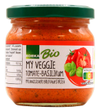 Bio My Veggie pflanzlicher Brotaufstrich Tomate-Basilikum vegan, 6 x 180g Glas