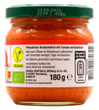 Bio My Veggie pflanzlicher Brotaufstrich Tomate-Basilikum vegan, 6 x 180g Glas