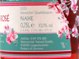 Kirschgarten Nahe Dornfelder Rosewein lieblich 10% vol., 6 x 7.5 l Flasche