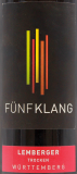 Fünfklang Lemberger Württemberg Rotwein trocken 12,5% vol., 6 x 0.75 l Flasche