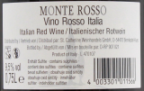 Monte Rosso Sweet Italia Rotwein lieblich 9.5% vol, 6 x 0.75 l Flasche.