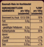 Herzstücke Basmati Reis im Kochbeutel, 8 x 500g Packung
