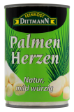 Feinkost Dittmann Palmen Herzen natur mild würzig, 6 x 220g Dose
