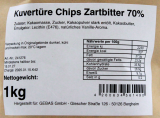 Duliamo Kuvertüre-Chips Bitter 70%, 1 x 1 kg Beutel