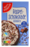 Gut & Günstig Raspelschokolade Vollmilch, 5 x 100g Packung