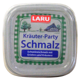 Laru Kräuter-Party Schmalz mit Grieben & Kräutern, 12 x 150g Becher