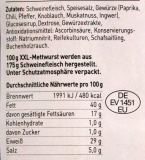 Glocken-Beune XXL Mettwurst Hot-Chilli, 11 x 100g Packung