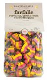 L'antica Madia Farfalle curcuma, bietola rossa e nero di seppia Pasta, 4 x 250g Beutel
