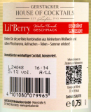 Gerstacker Lil`Berry weißer Pfirsich 5,1% vol., 6 x 0.75 l Flasche