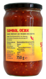 Wan Kwai Sambal Oelek scharf, 3 x 750g Glas