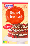 Dr. Oetker Raspel Schokolade Zartbitter, 5 x 100g Packung