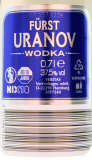 Fürst Uranov Wodka 37.5% vol., 6 x 0.7 l Flasche