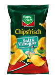 funny-frisch Chipsfrisch Salt & Vinegar, 5 x 150g Tüten