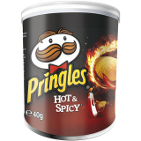 Pringles Hot & Spicy 12 x 40g Dosen