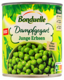 Bonduelle Junge Erbsen Dampfgegart, 6 x 530g Dosen