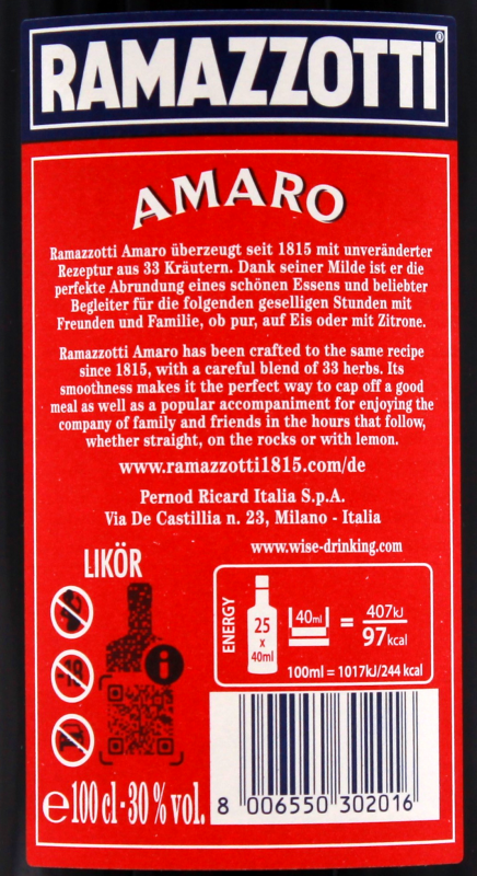 vol. Amaro Ramazzotti | Online 30% kaufen