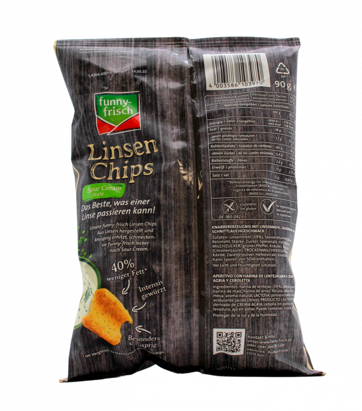 funny-frisch Linsen Chips Sour Cream
