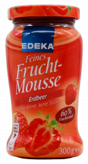 Edeka Feines Frucht-Mousse Erdbeer 5 x 300g Gläser