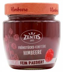 Zentis Frühstückskonfitüre Himbeere Fein Passiert, 5 x 230g Gläser