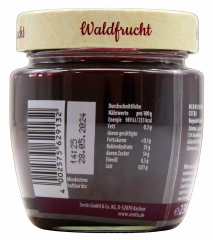 Zentis Frühstückskonfitüre Extra Waldfrucht, 5 x 230g Gläser