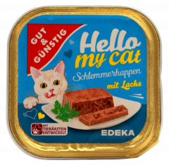 Gut & Günstig Schlemmerhappen mit Lachs, 32 x 100g Schalen