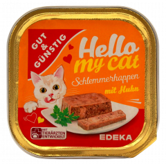 Gut & Günstig Schlemmerhappen mit Huhn, 32 x 100g Schalen
