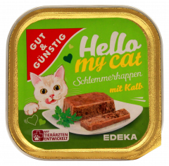 Gut & Günstig Schlemmerhappen mit Kalb, 32 x 100g Schalen