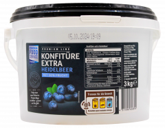Edeka Food Service Heidelbeer Konfitüre 1 x 3000g Eimer