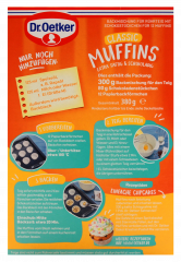 Dr. Oetker Classic Muffins Backmischung 8 x 380g Packungen