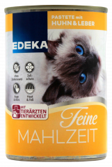 EDEKA Feine Mahlzeit Pastete mit Huhn und Leber, 10 x 400g Dosen