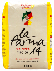 Frießinger Mühle la farina 14 Pizzamehl Typ 00, 14 5 x 1000g Packungen