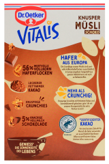 Dr. Oetker Vitalis Knusper Müsli Schoko, 1 x 1.25 kg Packungen