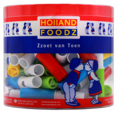 Holland Foodz Flöte mit Lolliinhalt 3 x 270g Dosen